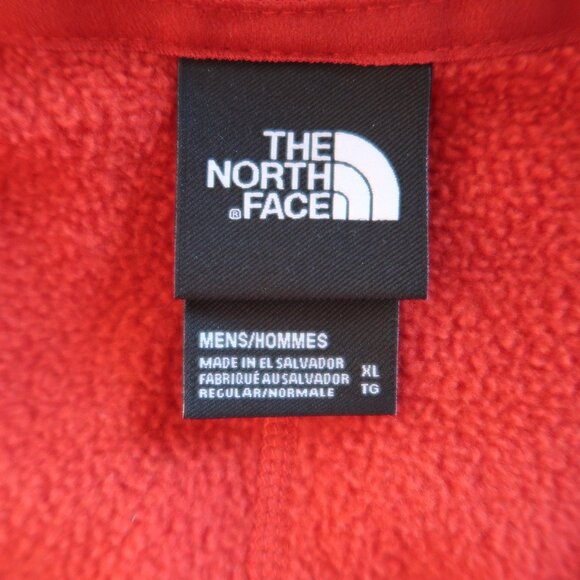 The North Face Men 1/4 Zip Fleece Lightweight Pullover Sweater Red  Men XL Soft - Picture 7 of 7